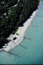 Aerial view of NSSD parcel; Central and North Beach